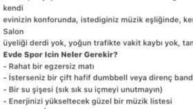 Evde Spor Yapma Rehberi