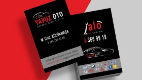 Yavuz Oto Modern ve Kurumsal Kartvizit