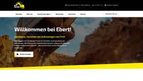 Ebert Bagger Website Tasarımı