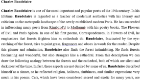 İngilizce Charles Baudelaire Sözleri Analizi