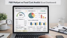 F&B Maliyet – COGS & Food Cost Analizi (Excel)