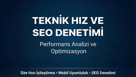 web sitenizin teknik seo ve hız denetimini yaparım