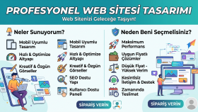 sizin için profesyonel bir web site yapabilirim