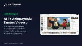 yapay zeka ile animasyonlu tanıtım videosu üretebilirim