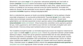 Kurumsal E-Posta & Ürün Lansman Metni Redaksiyonu