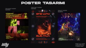 sizin için  modern , konsept poster tasarımları yapabilirim