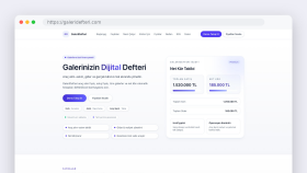 GaleriDefteri — Galeriler için Finans Yönetim Paneli