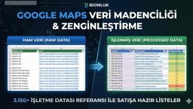 google mapsten veri çekip işlenmiş veriyi size sunarım