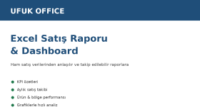 Excel Satış Raporu & Dashboard