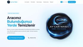 Mobil Oto Yıkama Web Sitesi - 3 Dilli, Randevu Odaklı