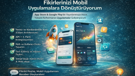 proje fikirlerinizi mobil uygulamaya çeviririm