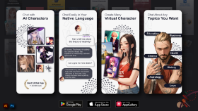 Yapay Zeka Uygulaması App Store Mağaza Görselleri