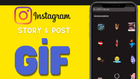 Instagram Story bölümüne gif'lerinizi yükleyebilirim