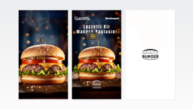 "Space Burger" Harektli Sosyal Medya Paylaşımı