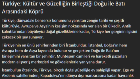Türkiye Tanıtım (Türkçe-İngilizce)