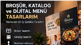 işletmenize özel broşür ve menü tasarlarım