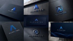 Alphatek - Modern Teknoloji Logo Tasarımları