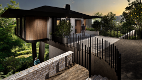 mimari cephe için tasarım ve 3D modelleme yapıyorum