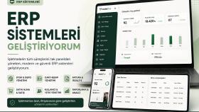 işletmenize özel modern ERP ve yönetim paneli geliştiririm