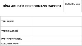 temel bina akustiği raporu hazırlarım