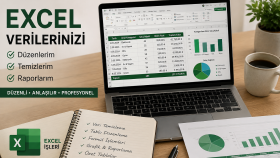 Excel verilerinizi düzenler ve raporlar hazırlarım