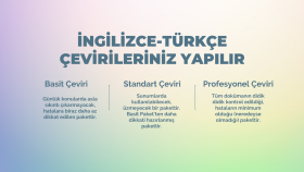 İngilizce-Türkçe çevirilerinizi özveriyle gerçekleştiririm