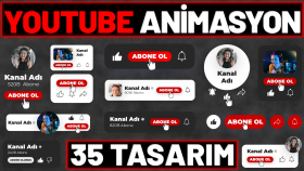 YouTube abone ol ve bildirim animasyonları yapabilirim