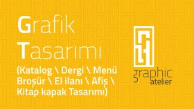 dergi, broşür, katalog, menü, afiş tasarımı yapabilirim