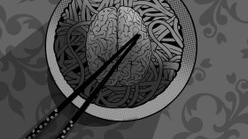 Eat My Brain mottolu tişört tasarımım