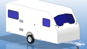 O1 kategori römork ve çekme karavan projesi