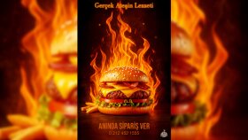 Burger afiş tasarımı