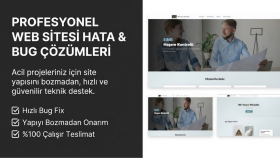 sizin web sitenizin hatalarını düzeltirim