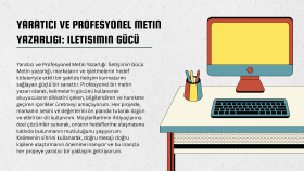 Yaratıcı & Profesyonel Metin Yazarlığı