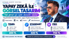 AI görsel, logo tasarımı ve broşür oluşturuyorum