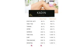 PK - Fiyat Listesi Tasarımı