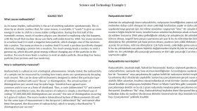 Bilim ve Teknoloji Çeviri Örneği