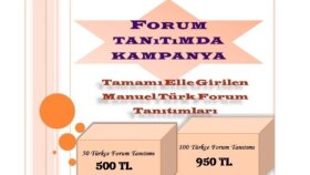 Türk forumlarında sitelerinizi ve projelerinizi tanıtırım