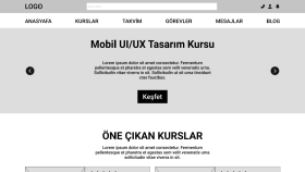 Wireframe Çalışması