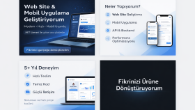 profesyonel web site ve mobil uygulama geliştiriyorum