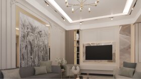 LÜKS SALON İÇ MEKAN TASARIMI/3D RENDER