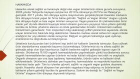 Hasaniko Şirketi 'Hakkımızda' yazısı