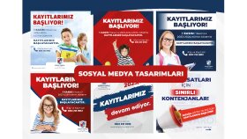 Koray Varol Okulları Sosyal Medya Tasarımları