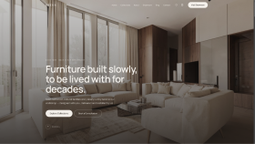 Mobilya Mağazası için Modern Kurumsal Web Sitesi
