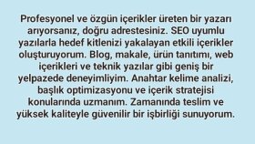 istediğiniz konu üzerine metin yazabilirim