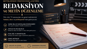 metinlerinizi profesyonel bir şekilde redakte ederim