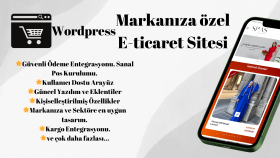 Wordpress ile anahtar teslim e-ticaret sitesi hazırlarım