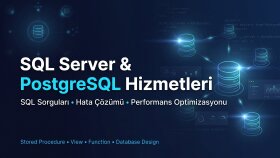 SQL Server ve PostgreSQL desteği sağlarım