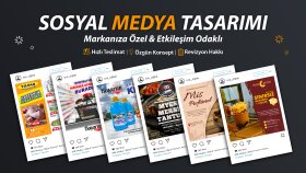 markanıza özel etkileşimli sosyal medya tasarımları yaparım