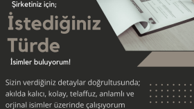 Detaylıca araştırılıp düşünülmüş özel marka isim önerileri
