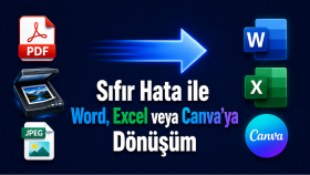 PDF ve taranmış belgeleri hatasız Word/Excel'e dönüştürürüm
